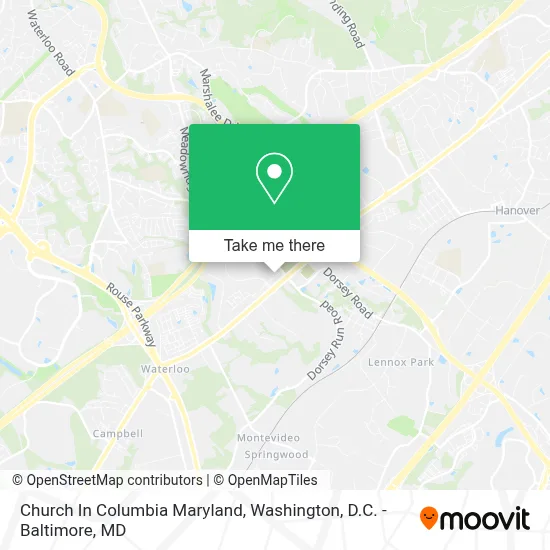 Church In Columbia Maryland map