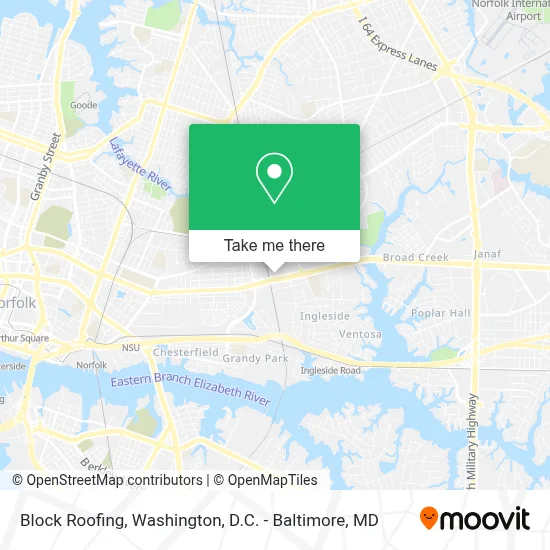 Block Roofing map