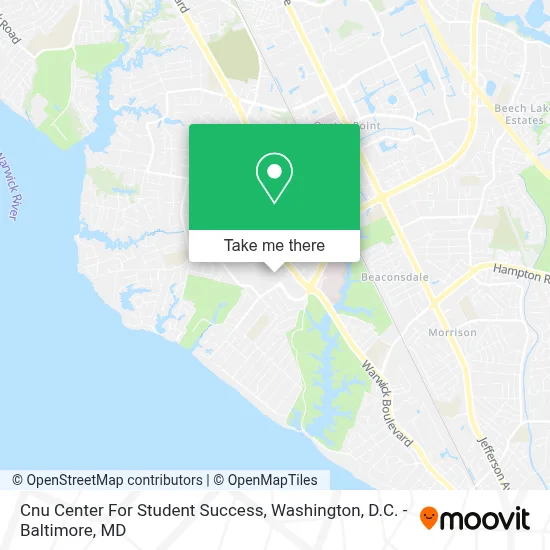 Cnu Center For Student Success map