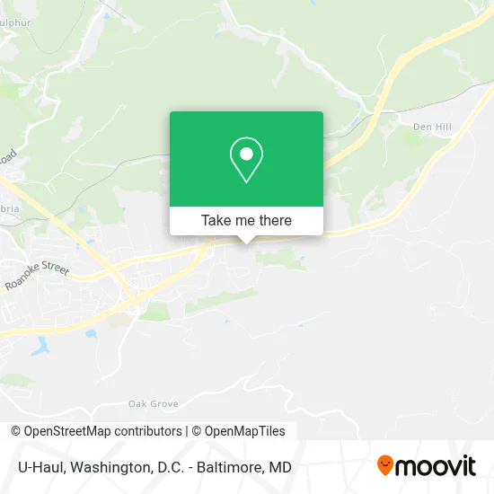 U-Haul map
