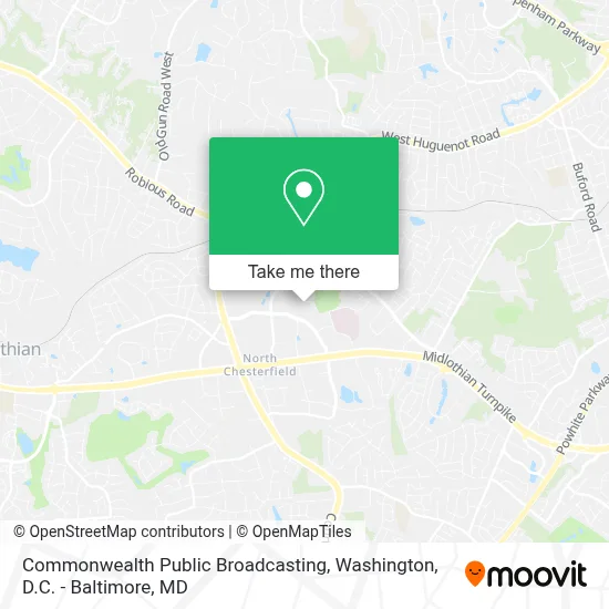 Commonwealth Public Broadcasting map