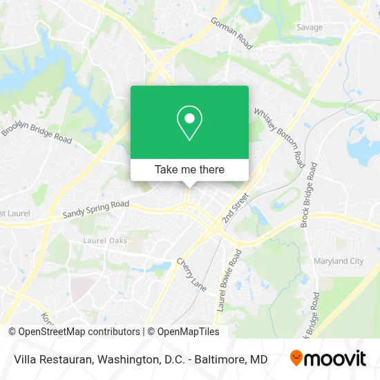 Villa Restauran map