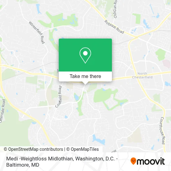 Medi -Weightloss Midlothian map