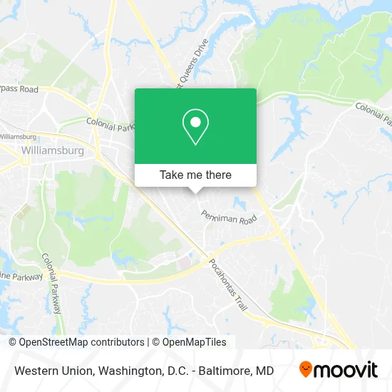 Western Union map
