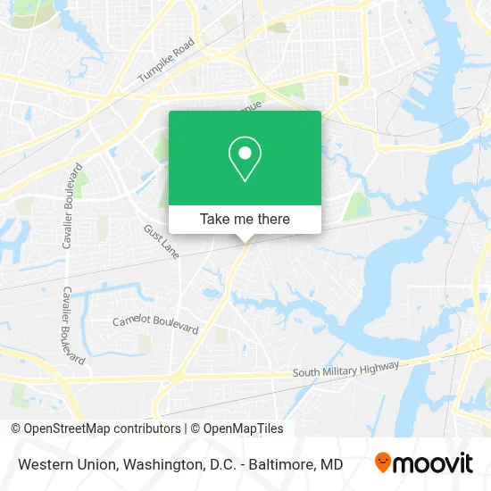 Western Union map