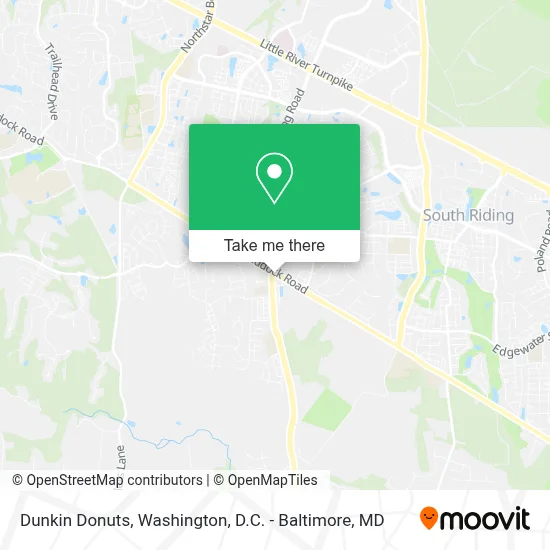 Dunkin Donuts map