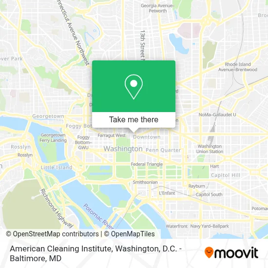 American Cleaning Institute map