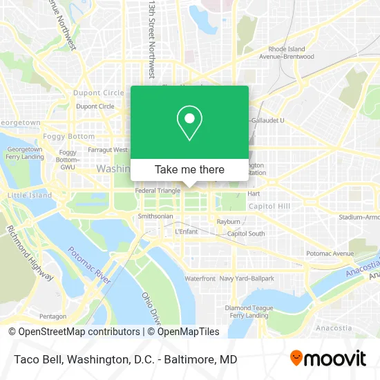 Taco Bell map