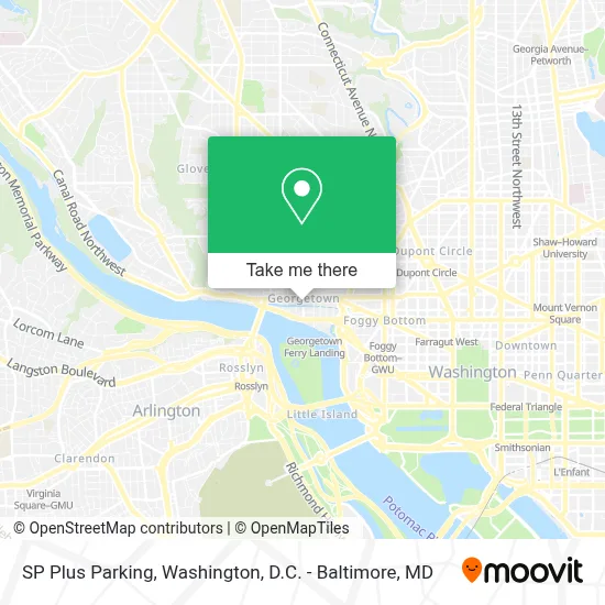 SP Plus Parking map