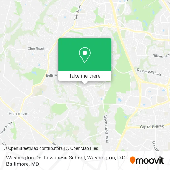 Washington Dc Taiwanese School map