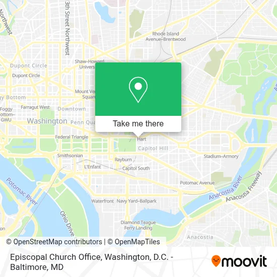 Episcopal Church Office map