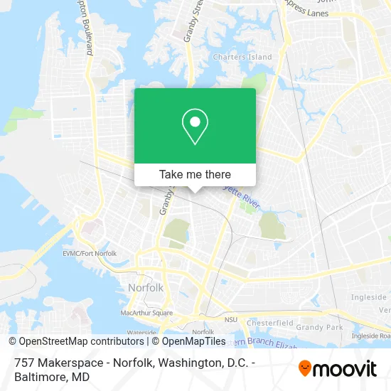 757 Makerspace - Norfolk map