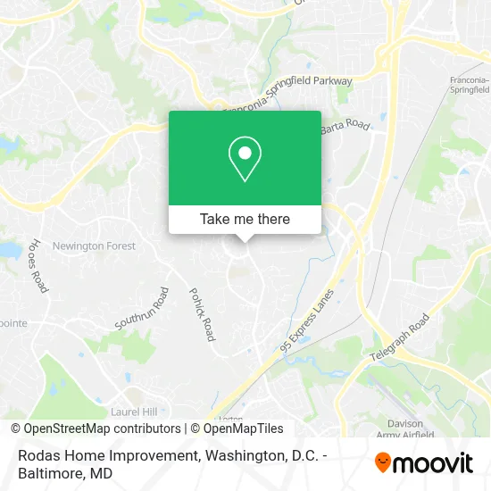 Rodas Home Improvement map