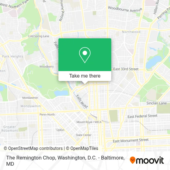 The Remington Chop map