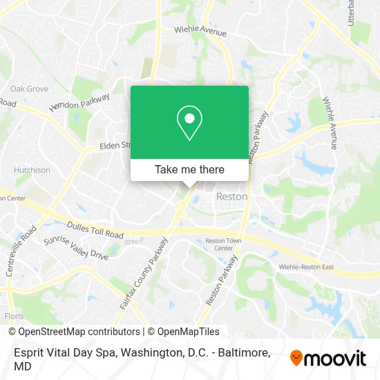 Esprit Vital Day Spa map