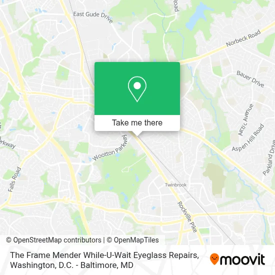 The Frame Mender While-U-Wait Eyeglass Repairs map