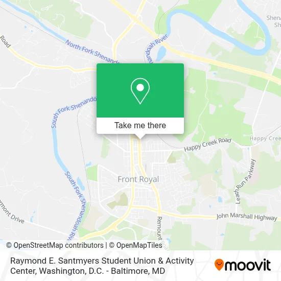 Raymond E. Santmyers Student Union & Activity Center map