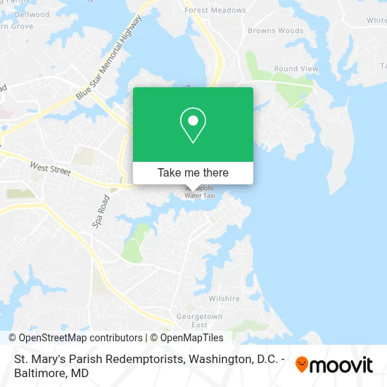 St. Mary's Parish Redemptorists map