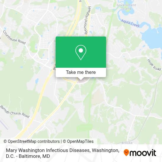 Mary Washington Infectious Diseases map