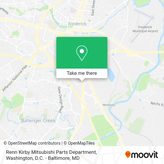 Renn Kirby Mitsubishi Parts Department map