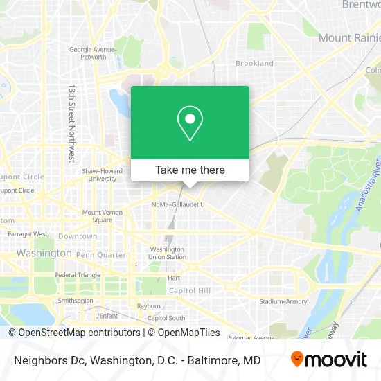 Neighbors Dc map