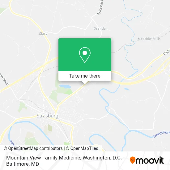Mountain View Family Medicine map