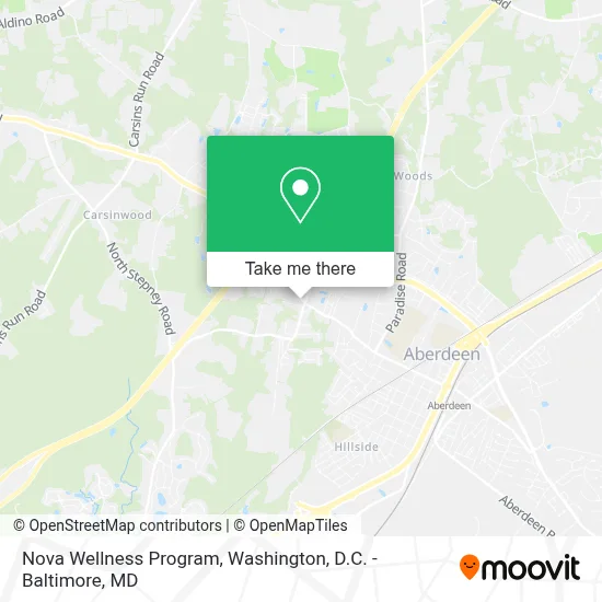 Nova Wellness Program map