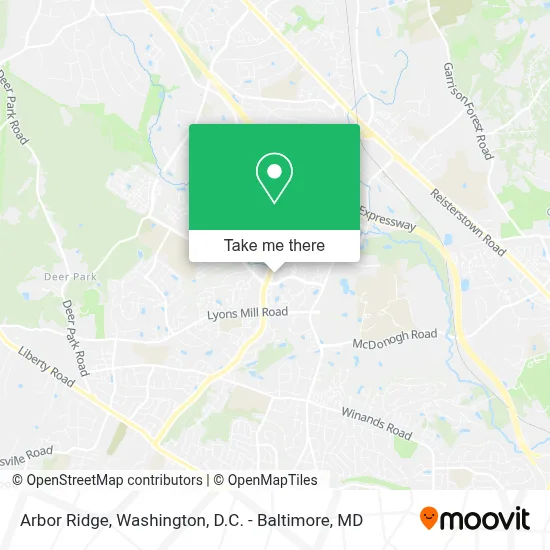 Arbor Ridge map