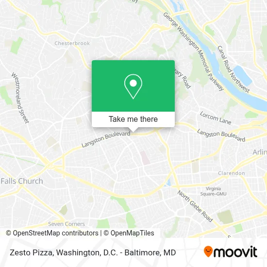Zesto Pizza map