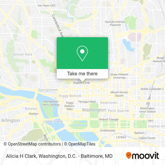 Alicia H Clark map