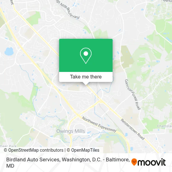 Birdland Auto Services map
