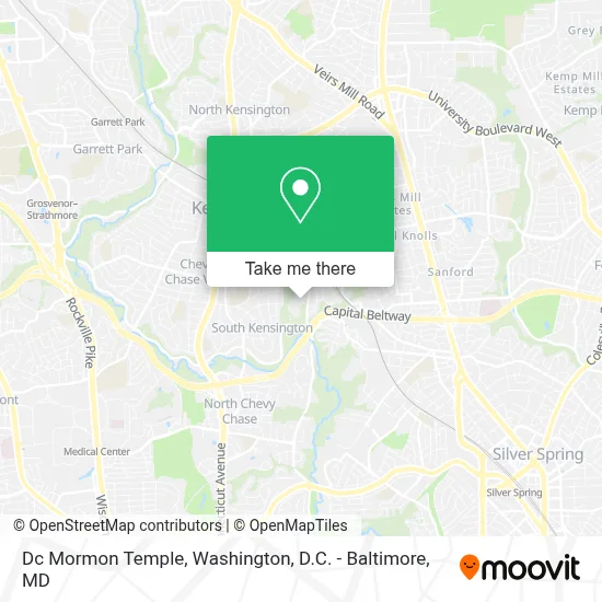 Dc Mormon Temple map