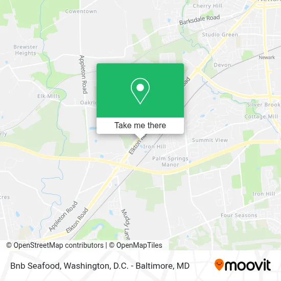 Bnb Seafood map