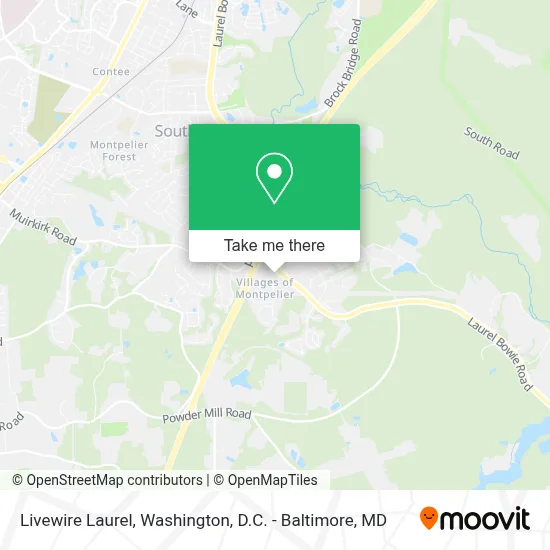 Livewire Laurel map