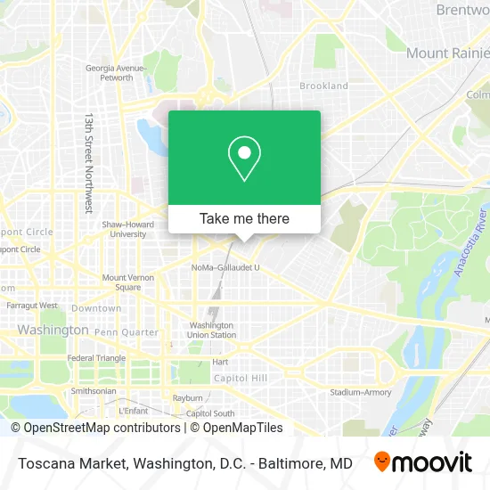 Toscana Market map