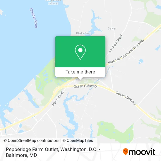 Pepperidge Farm Outlet map