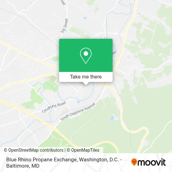 Blue Rhino Propane Exchange map