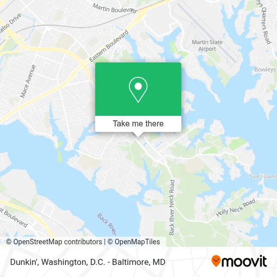 Dunkin' map