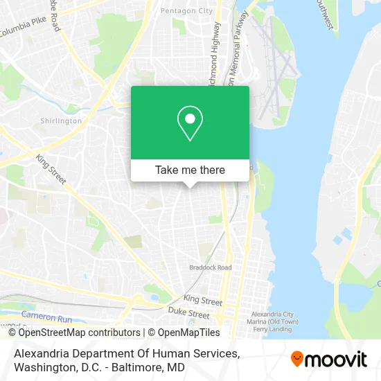 Alexandria Department Of Human Services map