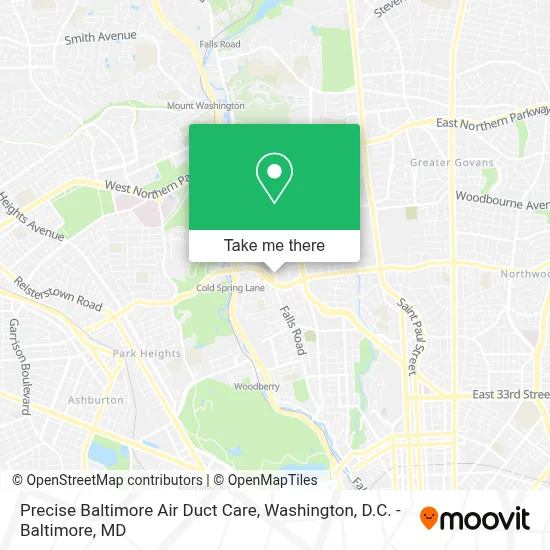 Precise Baltimore Air Duct Care map