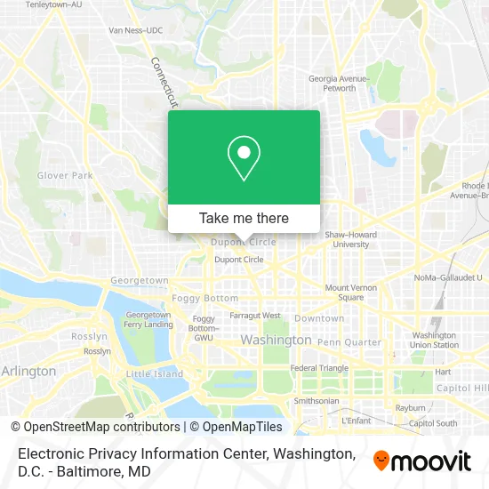Electronic Privacy Information Center map