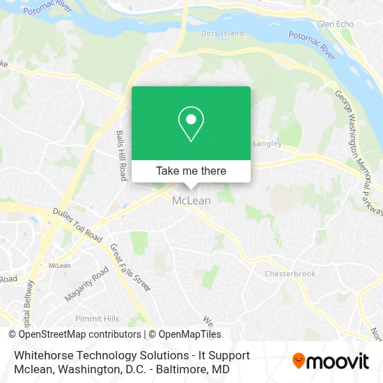 Whitehorse Technology Solutions - It Support Mclean map