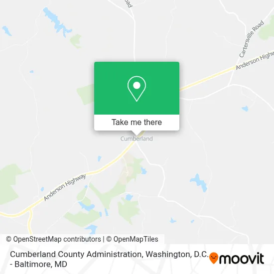 Cumberland County Administration map