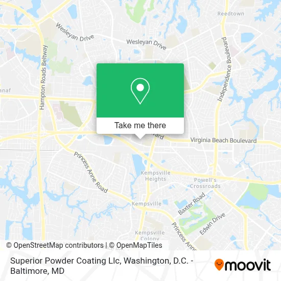 Superior Powder Coating Llc map