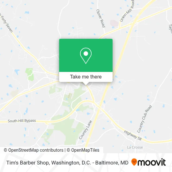 Tim's Barber Shop map