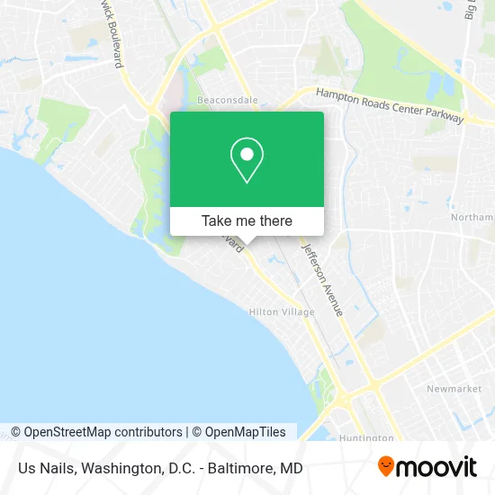 Us Nails map