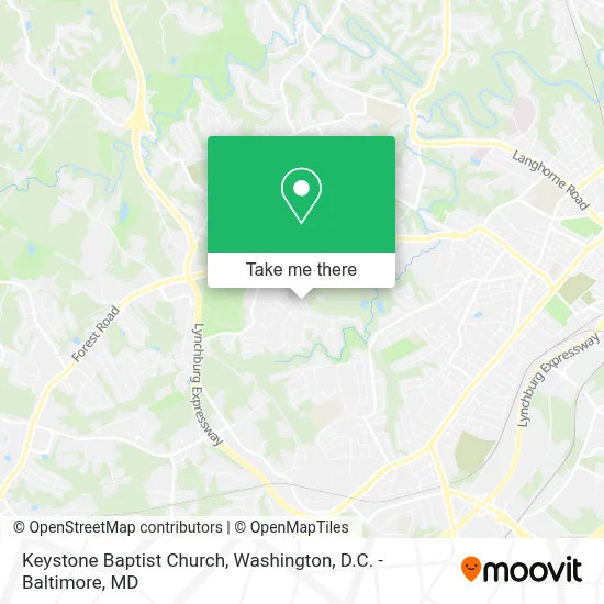 Keystone Baptist Church map