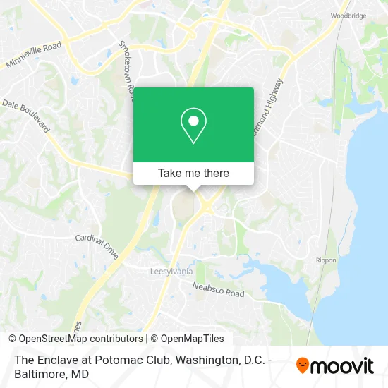 The Enclave at Potomac Club map