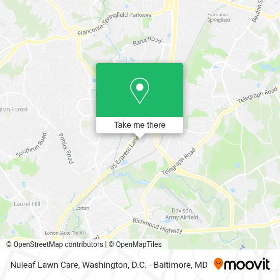 Nuleaf Lawn Care map