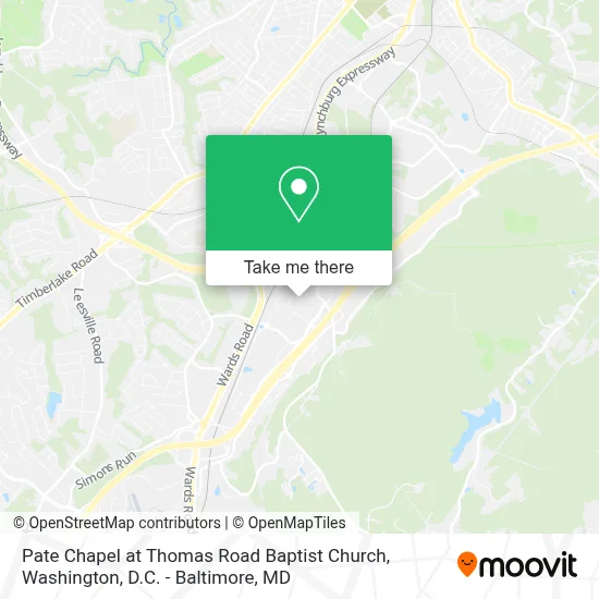 Pate Chapel at Thomas Road Baptist Church map